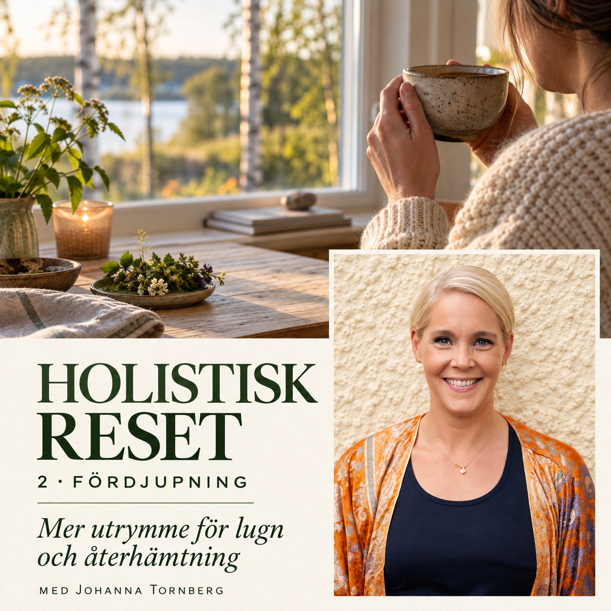 Programomslag: Holistisk RESET 2 · Fördjupning – mer utrymme för lugn och återhämtning